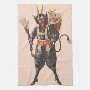 Krampus Kidnapping Children Switch Towel