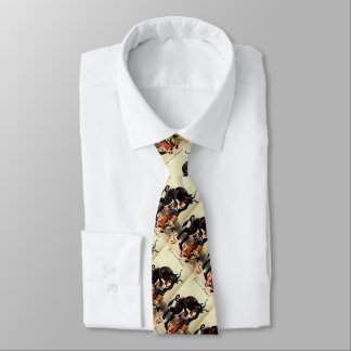 Krampus Kids in Basket Holiday Christmas Necktie