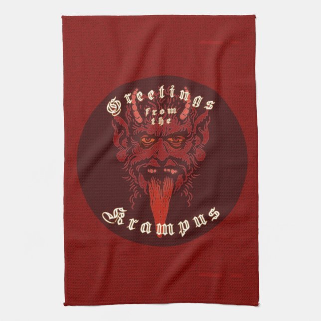 Krampus Kitchen Towel (Vertical)