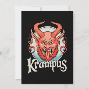 Krampus Kramperl Perchten Christmas Santa Demon Holiday Card