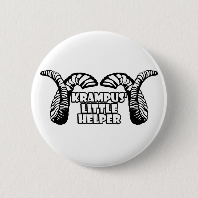 Krampus' Little Helper Pinback Button (Front)