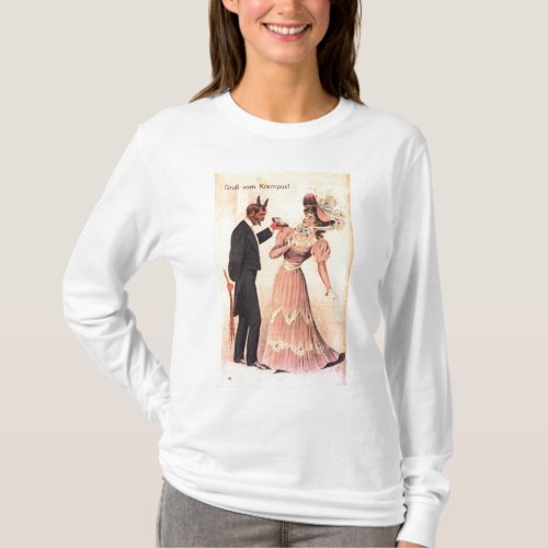 Krampus Long_sleeve Hoodie T_Shirt