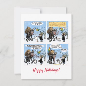 Krampus Meets Mose Card by timfoleyillo at Zazzle