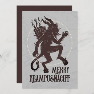 Krampus Merry krampusnacht Christmas Holiday Card