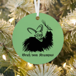 Krampus Metal Ornament