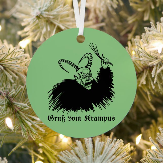 Krampus Metal Ornament (Insitu)