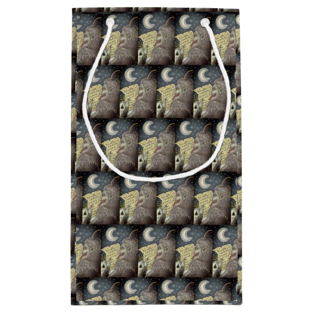 KRAMPUS NAUGHTY LIST CHRISTMAS GIFT BAG Small (Back)