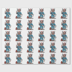 Krampus Nurse Christmas Evil Xmas  Wrapping Paper