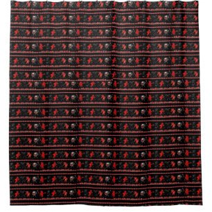 Krampus Party Time Design Shower Curtain