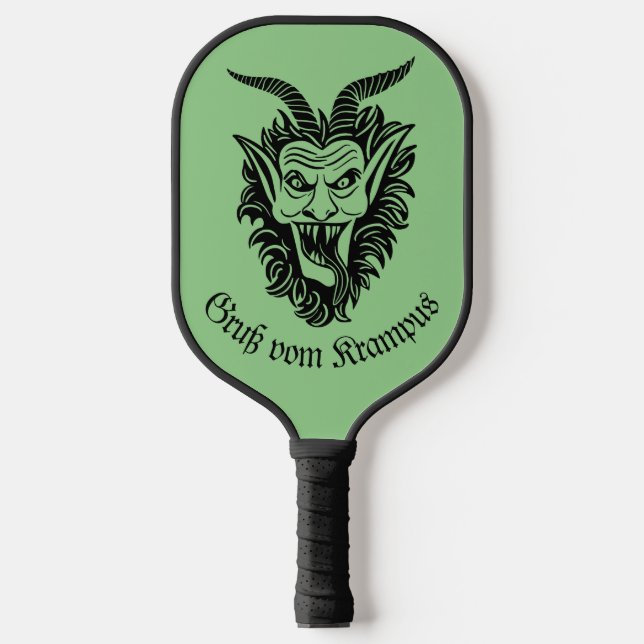 Krampus Pattern  Pickleball Paddle (Front)