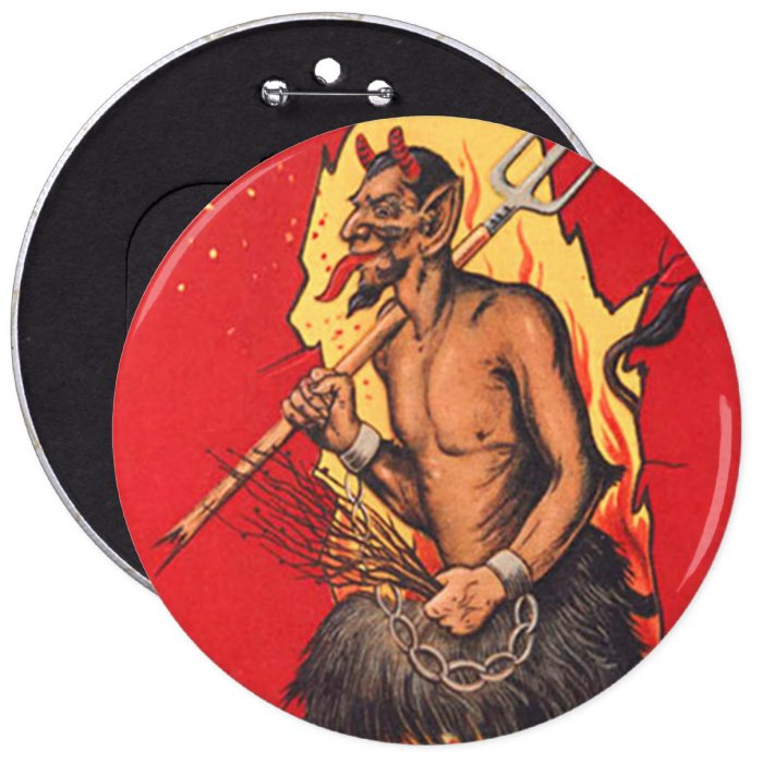 Krampus Pitchfork Switch Button