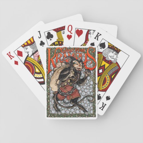 Krampus playing cards