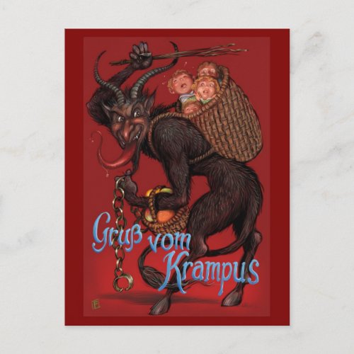 Krampus postcard
