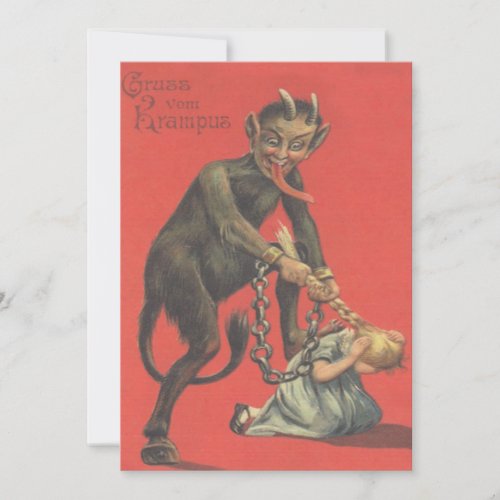 Krampus Punishing Girl