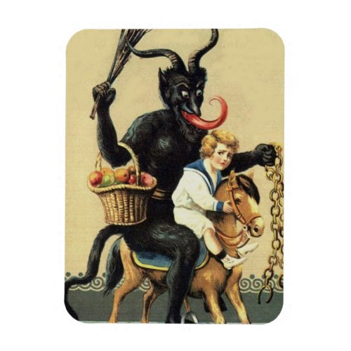 Krampus Rocking Horse Demon Holiday Christmas Xmas Magnet