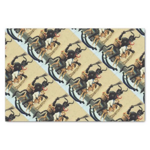 Krampus Rocking Horse Demon Holiday Christmas Xmas Tissue Paper