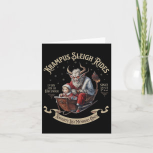 Krampus Sleigh Rides Card