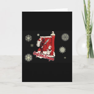 Krampus Snow Day Holiday Card