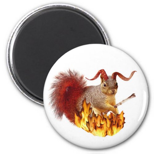 Krampus Squirrel Magnet