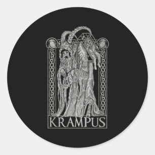 Krampus - Ss Von Krampus Dark Gothic Christmas Classic Round Sticker