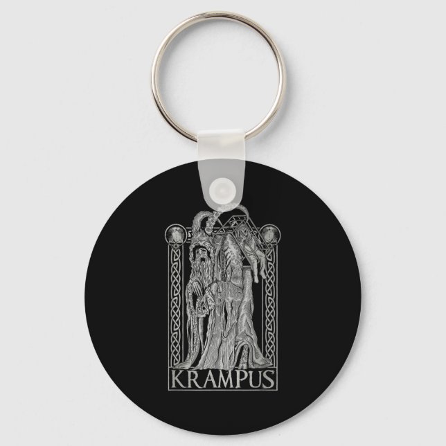 Krampus - Ss Von Krampus Dark Gothic Christmas  Keychain (Front)