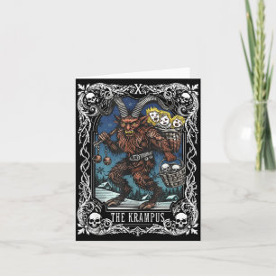 Krampus Tarot Card Design Christmas Season Evil Pa