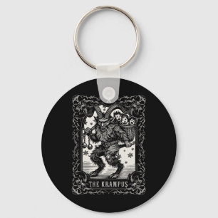 Krampus Tarot Card Design Christmas Season Evil Pa Keychain
