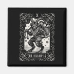 Krampus Tarot Card Design Christmas Season Evil Pa Magnet