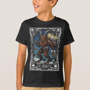 Krampus Tarot Card Design Christmas Season Evil Pa T-Shirt