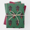 Krampus Themed Wrapping Paper Flat Sheet Set of 3