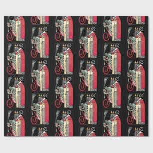Krampus und Nikolo Wrapping Paper