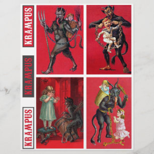 Krampus Vintage Victorian Postcards