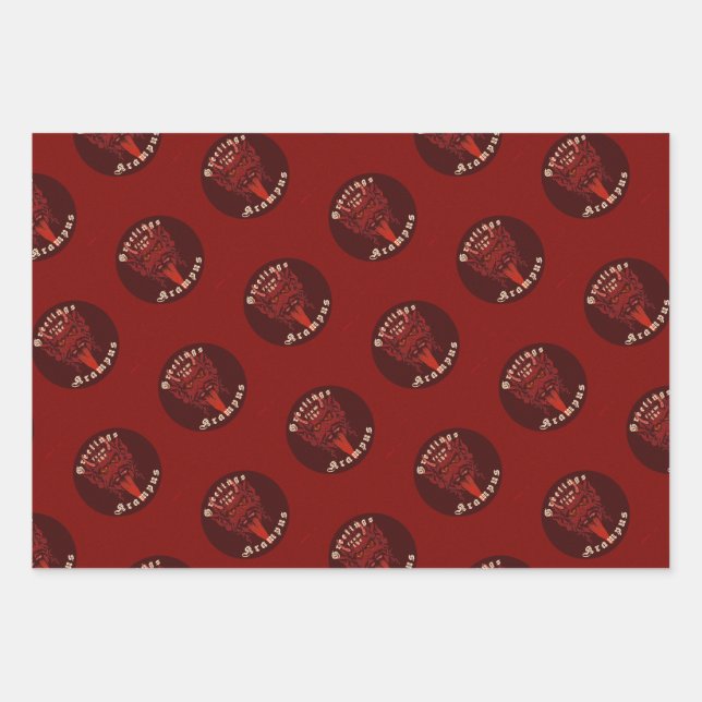 Krampus Wrapping Paper (3 designs) (Front)