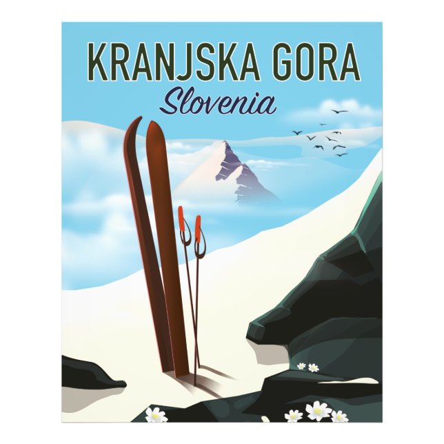 Kranjska Gora Slovenia ski poster (Front)