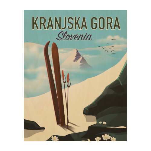 Kranjska Gora Slovenia ski poster