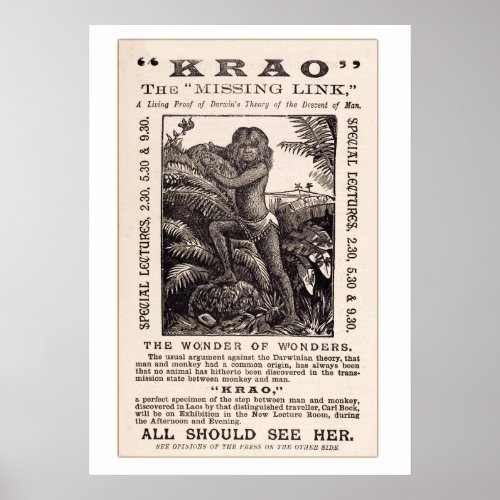 Krao The Missing Link Girl Poster