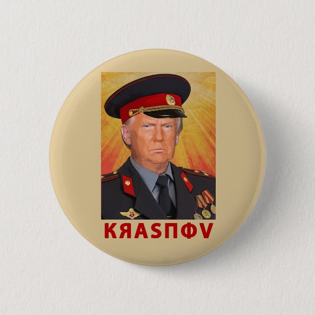 Krasnov Trump Button (Front)