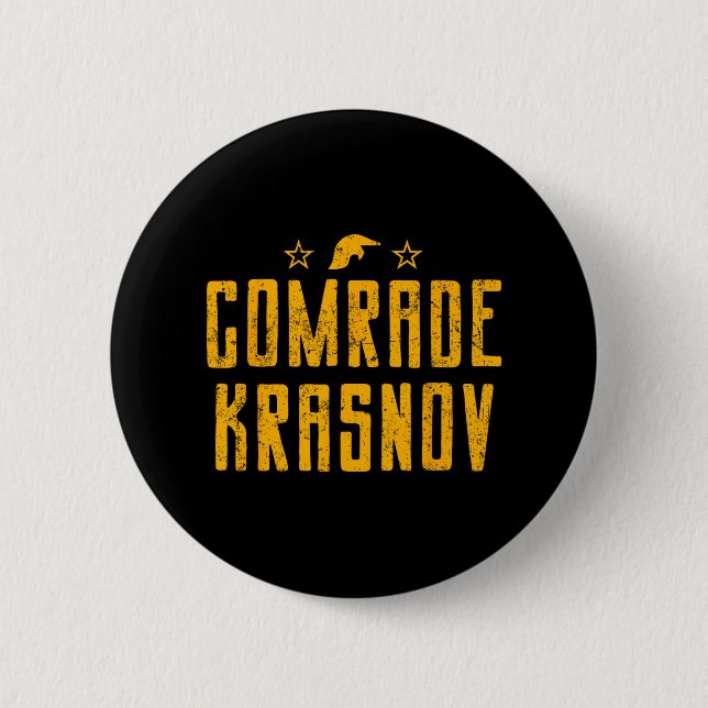 Krasnov Ussr Agent 1987  Button (Front)