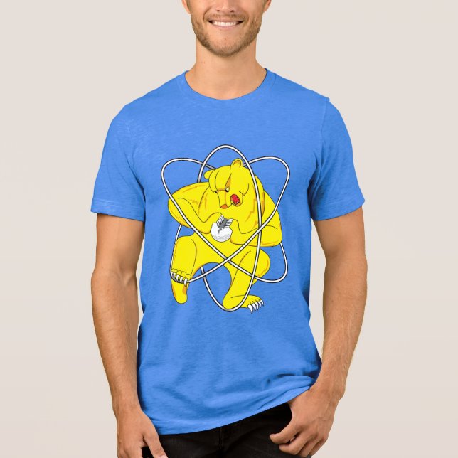 Krasnoyarsk Bear Tri-Blend Shirt (Front)
