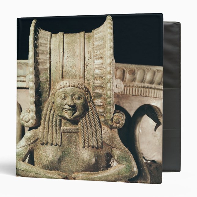 Krater, detail of the handle 3 ring binder (Front/Inside)