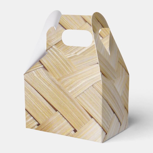 Kratip Thai Lao Isan Bamboo Rice Basket Favor Boxes (Front Side)