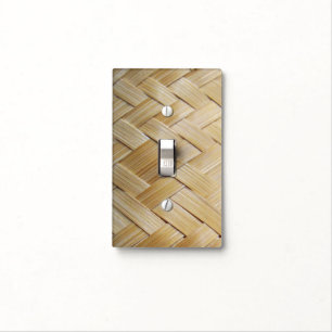 Kratip Thai Lao Isan Bamboo Rice Basket Light Switch Cover