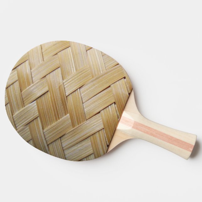 Kratip Thai Lao Isan Bamboo Rice Basket Ping-Pong Paddle (Side)