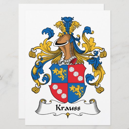 Krauss Family Crest (Front/Back)