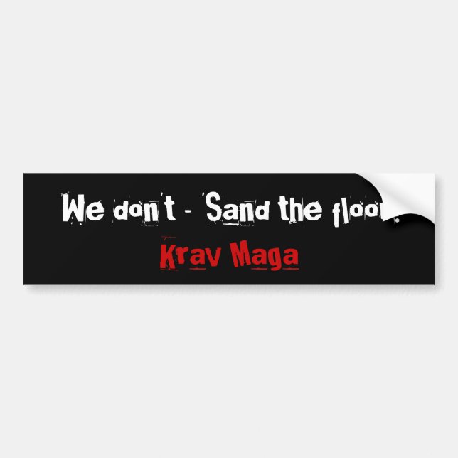 Krav Maga Bumper Sticker (Front)