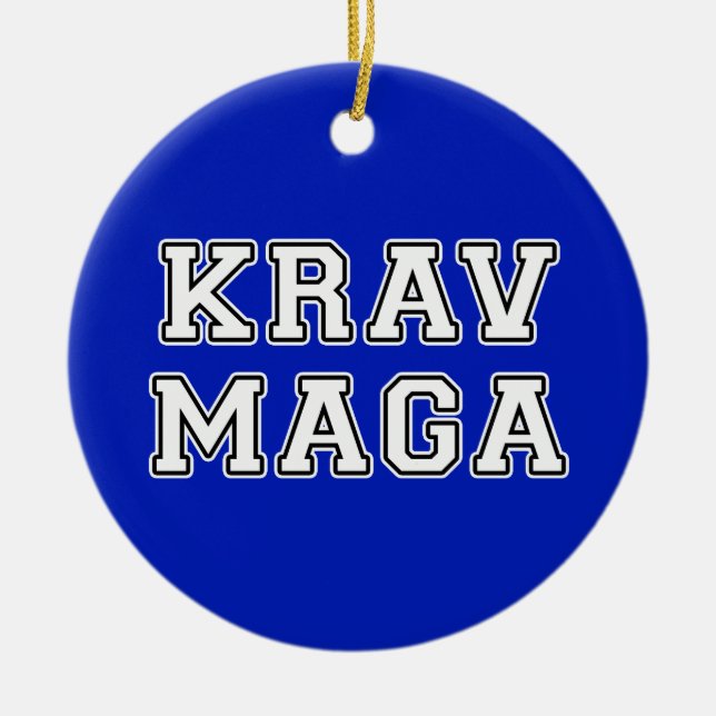 Krav Maga Ceramic Ornament (Front)