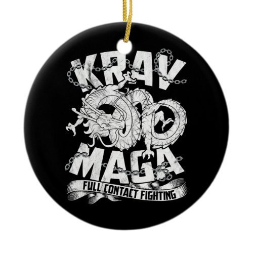 Krav Maga for men Fighting Self Defense Fight  Ceramic Ornament