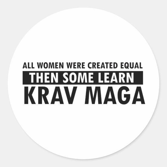 Krav Maga gift items Classic Round Sticker (Front)