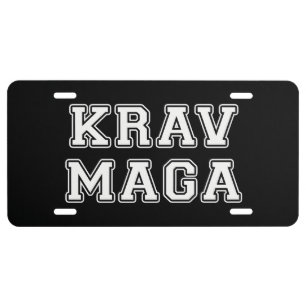 Krav Maga License Plate