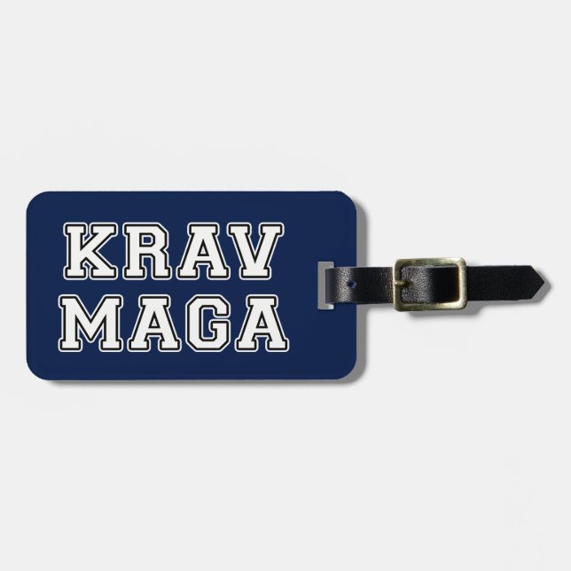 Krav Maga Luggage Tag (Front Horizontal)